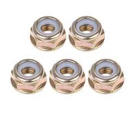 GUANGZHOU 5 pieces Universal Trimmer Strimmer Brush Cutter Left Hand Thread Blade Nut Replace Anti-thread nut for lawn mower Gold and White