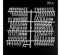 GUANGZHOU Characters For Felt Letter Board 290 Piece Numbers For Changeable Letter Board Message Board Letters White