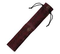 GUANGZHOU Chinese Calligraphy Style Decorative Folding Hand Fan Bag Dustproof Holder Protector Pouch Case Cover Gifts Boutique Folding Fan Red Wine