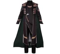 Guangzhou Zhetong Trading Co., Ltd. Norse Mythology Cosplay Loki Costume Set for Men's Halloween Disguise Carnival Party Costume L