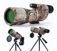GUANIEE 25-75x60 Spotting Scope for Target Shooting with Tripod Carrying Bag and Phone Adapter Spotter Scope for Bird Watching Wildlife Viewing Hunting Camo