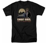 GUANJIE Knight Rider Full Moon T Shirt Mens Michael Kitt Black S