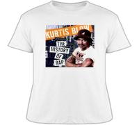 GUANJIE Kurtis Blow The History of Rap 80s Hip Hop Breakdance T Shirt White 3XL