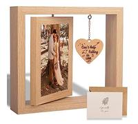 GUANKE Couple Picture Frames, Rotating Romantic Picture Frames for Boyfriend, Girlfriend, Husband, Wife,Let The Adventure Begin - 4x6 Inches Photo Frame (Fall in love)