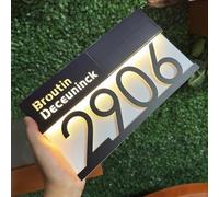 GUANKE House Address Numbers Plaques With Solar Lights, Personalised Outdoor Waterproof Illuminated LED Acrylic Door Signs, Address signs for House Outside Wall (Solar sign)