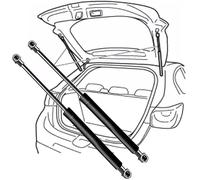 GuanLL For Vw Passat ALLTRACK (365) 2012-2014(OEM-3AF827550B)-45.3cm Set of 2 boot struts, rear tailgate struts, hydraulic jack, black rear shock absorbers