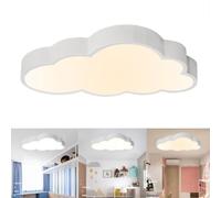 36W Ultra Thin 5cm LED Ceiling Lamp Children's Room Ceiling Light Dimmable Clouds Ceiling Lighting Cloud Lamp with Remote Control for Boy Girl Bedroom, Kindergarten