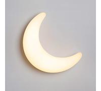 GUANSHAN Cream 3D Simulation Moon Wall Light Creative Moon Bedside Wall Lamp Romantic Moon Wall Lighting Decorative Wall Lamp for Bedroom, Living Room, Children's Room