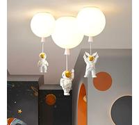 GUANSHAN Creative Astronaut Balloon Chandelier Childlike Bedroom Ceiling Light Balloon Ceiling Lamp Ceiling Light Fixture for Bedroom, Children's Room