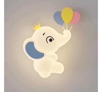 GUANSHAN Creative Cartoon LED Wall Lamp Full Spectrum Eye Protection Background Wall Lighting Bedside Lamp for Boys, Girls, Children's Room