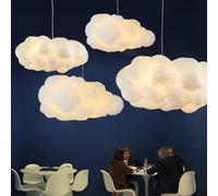 GUANSHAN Creative Cotton Cloud Chandelier - Floating Cloud Ceiling Light for Bedroom, Dining Room, Corridor