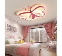 GUANSHAN LED 3D Butterfly Ceiling Lamp Ceiling Light Cute Cartoon Chandelier Children's Room Ceiling Lighting Fixture for Bedroom, boy or Girls' Room, 5 Lighting