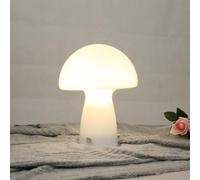 GUANSHAN Mushroom Table Lamp Wedding Bedside Lamp European Style Glass Night Light Bauhaus Decorative Table Light for Bedroom,Living Room, Wedding Gift
