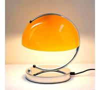 GUANSHAN Orange Vintage Table Light Retro Glass Table Lamp Table Lighting Fixture Decorative Atmosphere Night Lamp Bedside Table Lamp for Bedroom, Living Room