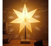 GUANSHAN Polygonal Star Night Light Nordic Style Table Lamp Bedside Lamp Decorative Table Light Table Lighting Mood Table Lamp for Bedroom,Living Room