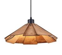 GUANSHAN Retro Wooden Pendent Light Japanese Wabi-sabi Style Ceiling Light Walnut Color Straw Hat Lampshade Pendent Lamp Ceiling Lamp Ceiling Lighting Fixture for Bar, Living Room