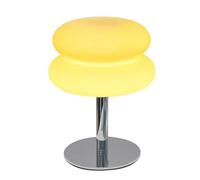 GUANSHAN Vintage Glass Table Lamp Elegant Night Light Retro Macaron Color Bedside Table Lighting Decorative Table Light for Living Room, Bedroom