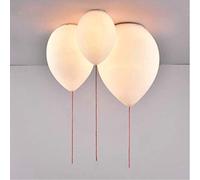 GUANSHAN White Balloon Ceiling Light Simple Lovely Ceiling Lamp, Oval Glass Decorative Chandelier for Living Room, Bedroom,Children's Room, Boys, Girls, with 7W Bulb