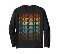 Guantanamo City Cuba Retro Long Sleeve T-Shirt