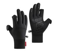 Guantes De Ciclismo - Impermeables, Antideslizantes, Dedos Libres | Guantes De Invierno para Hielo, Deportes Al Aire Libre, Correr, Senderismo, Actividades