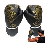 Guanti Da Boxe - Guanti Thai | Guantis Da Allenamento Professionali Per Adulti | Guantis Boxe In Pelle PU Stampati Tigre, Guantiss Combattimento Thai Per Uomini E Donne