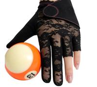 Guanto da biliardo per mano sinistra - 3.94 pollicida uomo, traspirante, a 3 dita, per principianti, professionisti e appassionati di casa, sala giochi, club, partite, competizioni, centro ricreativo