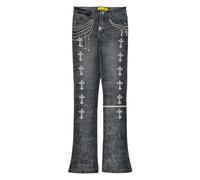 GUAPI Heavens rosary crosses vault jeans - Grey 36