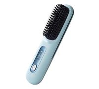 Guaqija Hair Straightener | Cordless Portable Straightener Brush - Ceramic Comb with Led Display 3 Temperature Settings Professional Styler for Wet and Dry Travel Salon Styling