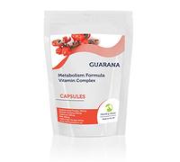 Guarana 2000mg Complex Diet Health Food Supplement Vitamins 90 Capsules Metabolism Formula Siberian Ginseng Capsicum Kelp Apple Cider Vinegar Nutrition Supplements HEALTHY MOOD