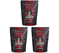 Guarani Energia Yerba Mate with Guarana 3x500g - Paraguayan Smoked Loose Leaf Mate Tea - Natural Energy Boost, Rich Flavour