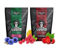 Guarani Yerba Mate Set 2x500g | Forrest Berries | Energia con Guarana | Paraguayan Yerba Mate Herbal Tea 1kg | Coffee & Green Tea Alternative | Natural Caffeine | Natural Energy Drink | Loose Leaf Tea