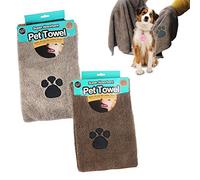 Guaranteed4Less Pet Wash Towel Dog Microfibre Quick Dry Puppy Drying Mitt Absorbent Cat Cleaning (TWO PET TOWELS)
