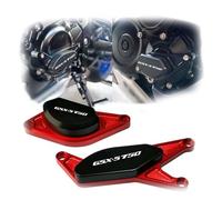 Guard Case For SUZUKI GSXS750 GSX-S750 GSXS 750 CNC POM Frame Slider Pad Engine Stator Case Saver Protector(Black- Silver)