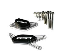 Guard Case Motorcycle CNC POM Frame Slider Pad Engine Stator Case Saver Protector For SUZUKI GSR 750 GSR-750(Silver)