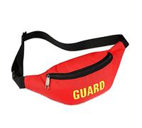 Guard Costume Bum Bag Fanny Waist Pack Belt Bag for Halloween Guard Costume Fancy Dress Party Accessory, Red