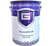 Guard EPX-2K 2 Pack Epoxy Resin Floor Paint Industrial Heavy Duty Multiple Colours Anti Skid Aggregate Available - 5 Litres (Light Green)