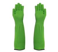 Guard Gloves, Long Gardening Gloves for Women and Men, Level 5 Cut Resistant with Long Arm Sleeves, Thornproof Gauntlets for Gardening, Kitchen Work, Heavy Duty Tasks, Green (45 cm)