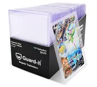 Guard-it 100 Pack Clear Toploaders - Thick Rigid Hard Card Sleeves for Trading Cards - Compatible with Pokemon, Sports Cards and MTG