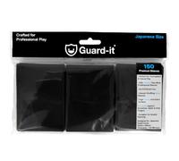 Guard-it - 150 Black Small Japanese Size Trading Card Sleeves - Premium Deck Protectors for Yu-Gi-Oh, Cardfight!! Vanguard & Photocards