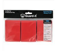 Guard-it - 150 Red Small Japanese Size Trading Card Sleeves - Premium Deck Protectors for Yu-Gi-Oh, Cardfight!! Vanguard & Photocards