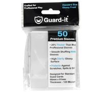 Guard-it - 50 Matte White Standard Size Trading Card Sleeves - Premium Deck Protectors for Pokemon, Magic The Gathering & Lorcana