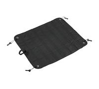 Guard Mat - Foldable Bumper Protector, Waterproof Cargo Liner, Resistant Trunk Shield, Pet Travel Safety Management, Automotive Category, Black Textured Fabric For SUV Large Vehicles