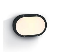 Guard Outdoor Oval Flush Light - Black