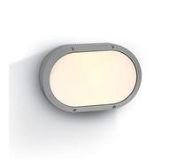 Guard Outdoor Oval Flush Light - Grey