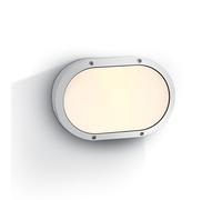 Guard Outdoor Oval Flush Light - White
