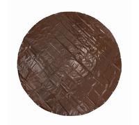 GUARD SHIELD Round Tarp 12 Feet Waterproof Heavy Duty Circle Tarps for Under Pool Brown/Silver Multi Purpose Circular Outdoor Cover