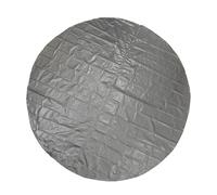 GUARD SHIELD Round Tarp Waterproof Heavy Duty Silver/Black 12 Feet Cover Outdoor Inflatable Pool Ground Cloth Tarps for Under Pool