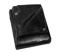GUARD SHIELD Tarpaulin, Black, 2 m x 2 m, Waterproof, Polyester, 120 g/m², Protective, All-purpose