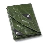 GUARD SHIELD Tarpaulin, Waterproof, Green, 2 m x 2 m, Polyester, 120 g/m², Protective, All-purpose