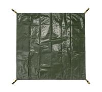 GUARD SHIELD Yard Garden Tarp for Leaves with Handles 6x6 Feet, Reusable 10mil Heavy Duty Waterproof Lawn Tarps for Leaf Collecting and Clean Up, Waste Debris Removal.